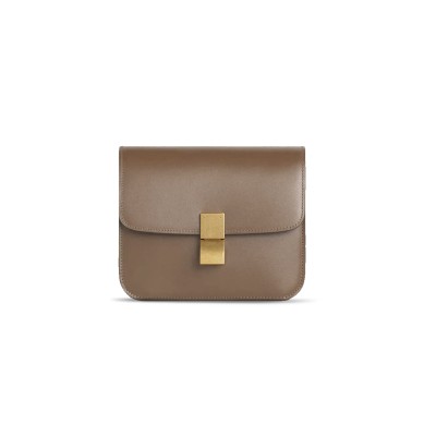 CELINE SHOULDER BAG IN TEEN CLASSIC POLISHING CALFSKIN 192523DLS.31AE (18.5*15.5*6cm)